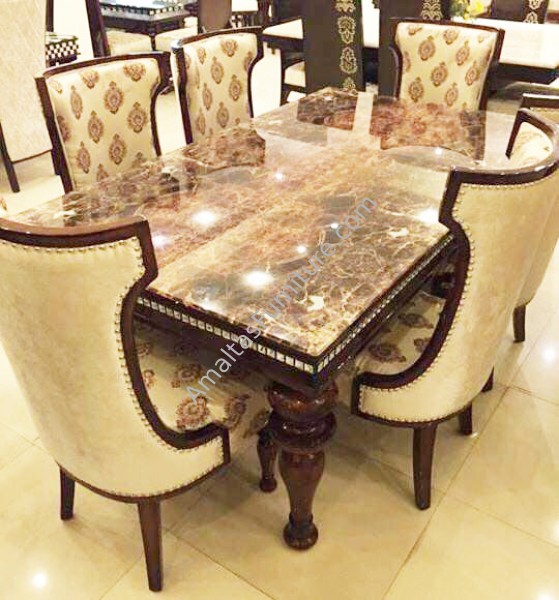 Amaltas Curved Chair Dining Set