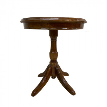 Amaltas Teak Wood Round Coffee Table