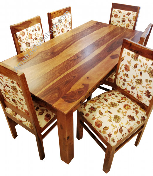 Amaltas Sheesham wood back cushion dining