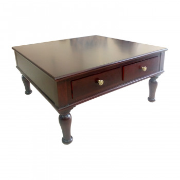 Amaltas Teak Wood Center Table with 4 Drawers