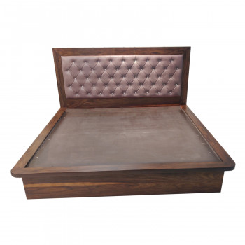 Amaltas Fully Hydrolic Platform Bed in Sheesham Ply