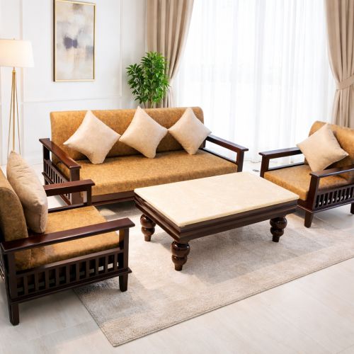 Amaltas Teak Wood Magazine Sofa Set – Sofa in Dehradun