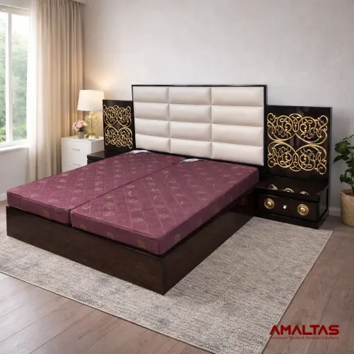 Amaltas Quilted Double Bed – Bed in Dehradun