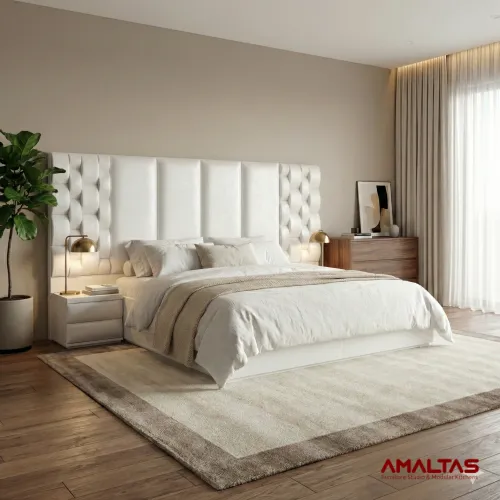 Amaltas Designer Bed with High Tables – Bed in Dehradun