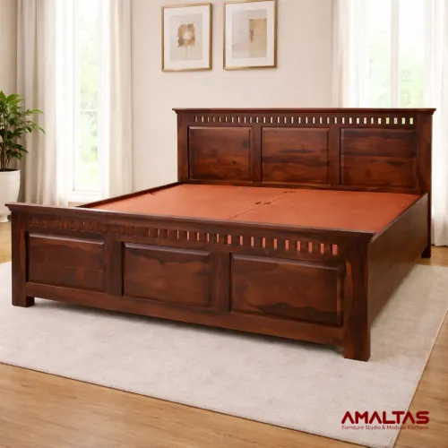 Amaltas Solid Sheesham Wood Kuber Bed – Bed in Dehradun