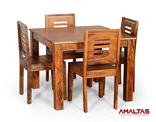 Amaltas Sheesham Wood Dining Table Set with 4 Chairs – Dining Table in Dehradun