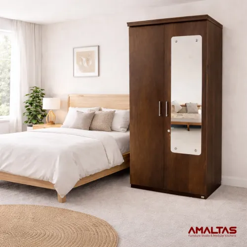 Amaltas Two Door Engineering Wood Wardrobe – Wardrobe in Dehradun