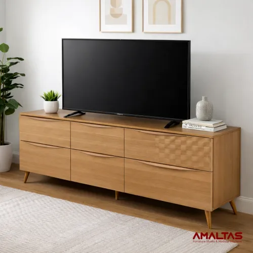 Amaltas TV Unit with 6 Drawers – TV Unit in Dehradun