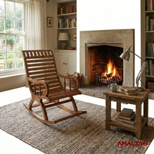 Amaltas Solid Wood Rocking Chair – Sofa in Dehradun