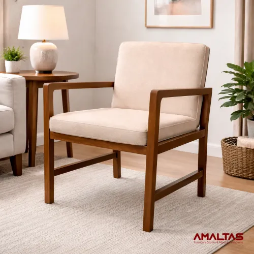 Amaltas Teak Wood Living Room Chair – Sofa in Dehradun
