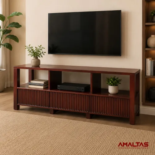 Amaltas Urvashi Tv Unit in Teak Wood – TV Unit in Dehradun