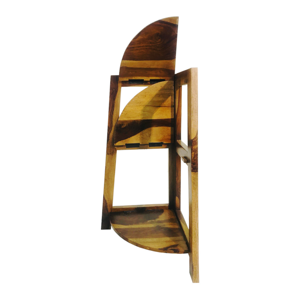 Amaltas Foldable Sheesham Wood Side Corner Stand