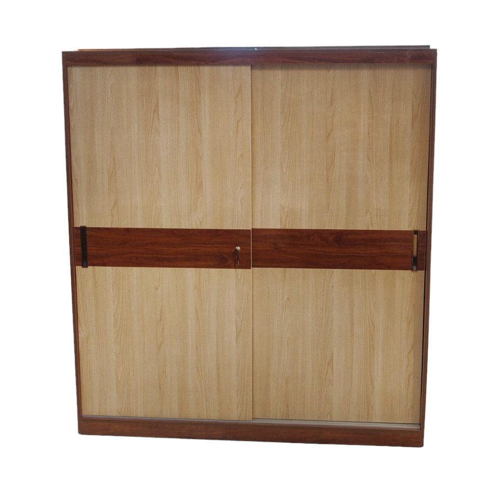 Amaltas Hi Gloss Slider Wardrobe in Mica and Ply ~ With Profile Lights