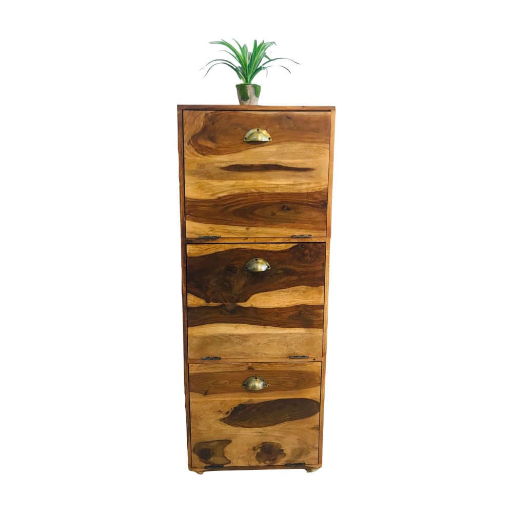 Amaltas Sheesham Wood Shoe Rack