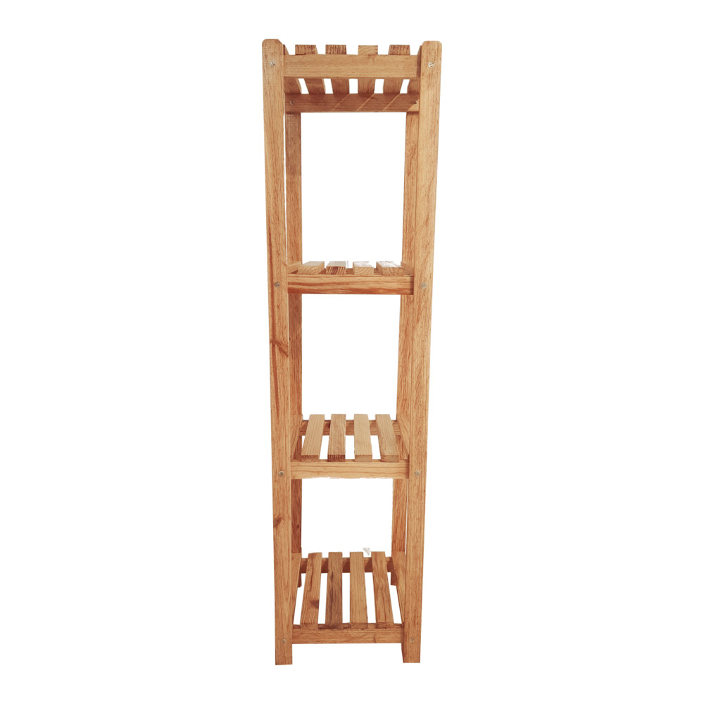 Amaltas Pine Wood Corner Stand cum Book Display