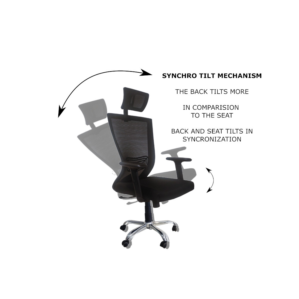 Amaltas Synchro Tilt Ergonomic Chair