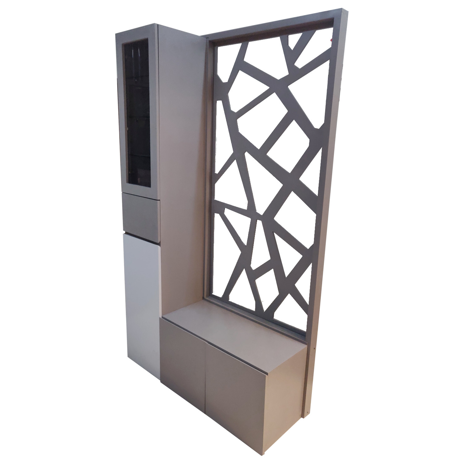 Amaltas Living Room Wooden Partition