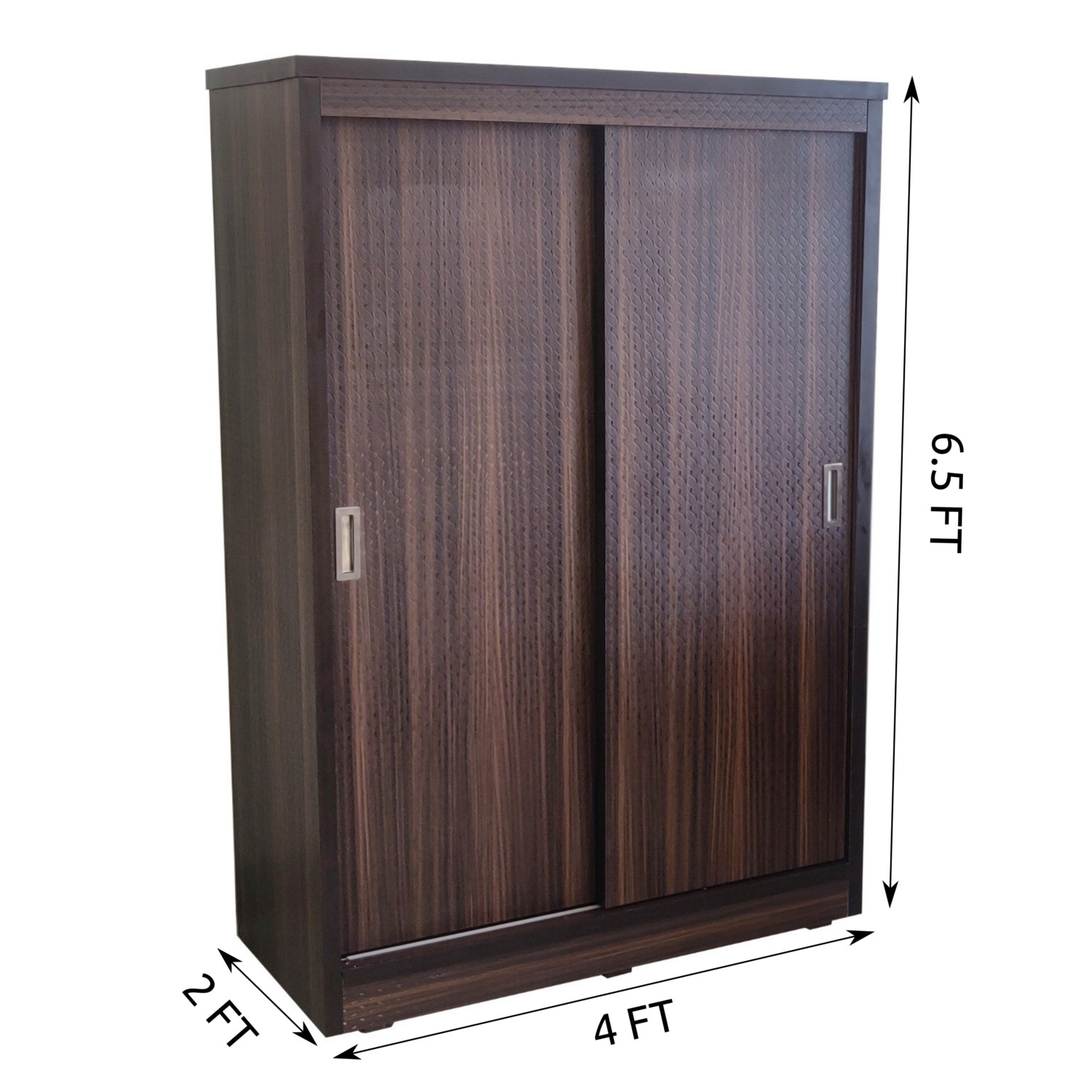 Amaltas PlyWood Sliding Door Wardrobe