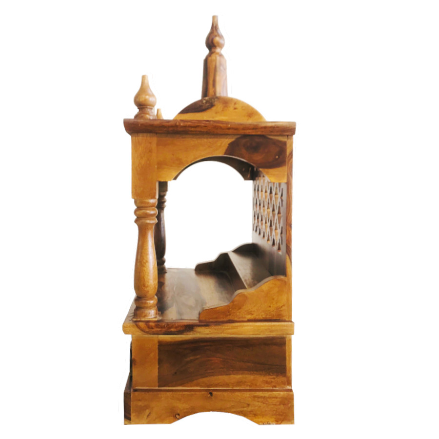Amaltas Carved Sheesham Wood Temple