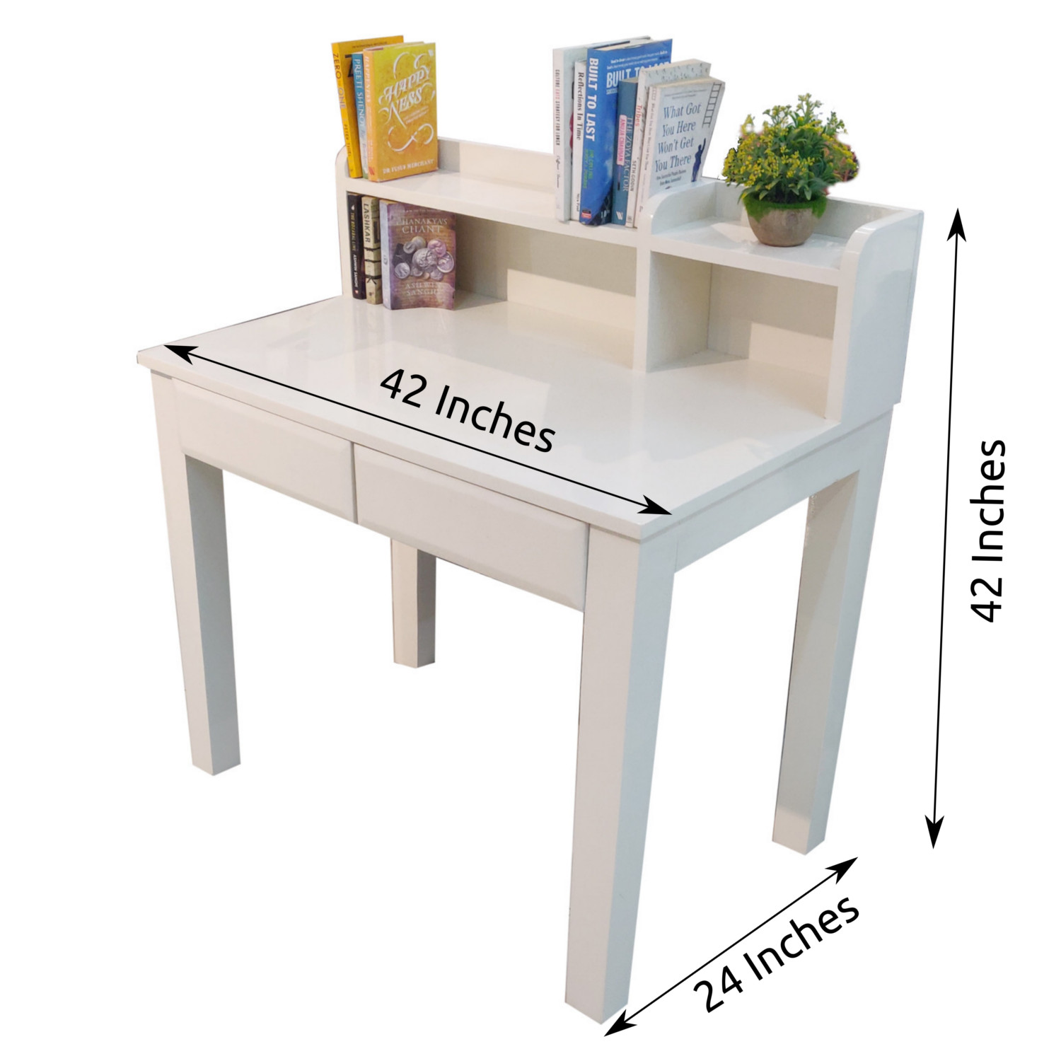 Amaltas Study Table in Cream Deco Finish