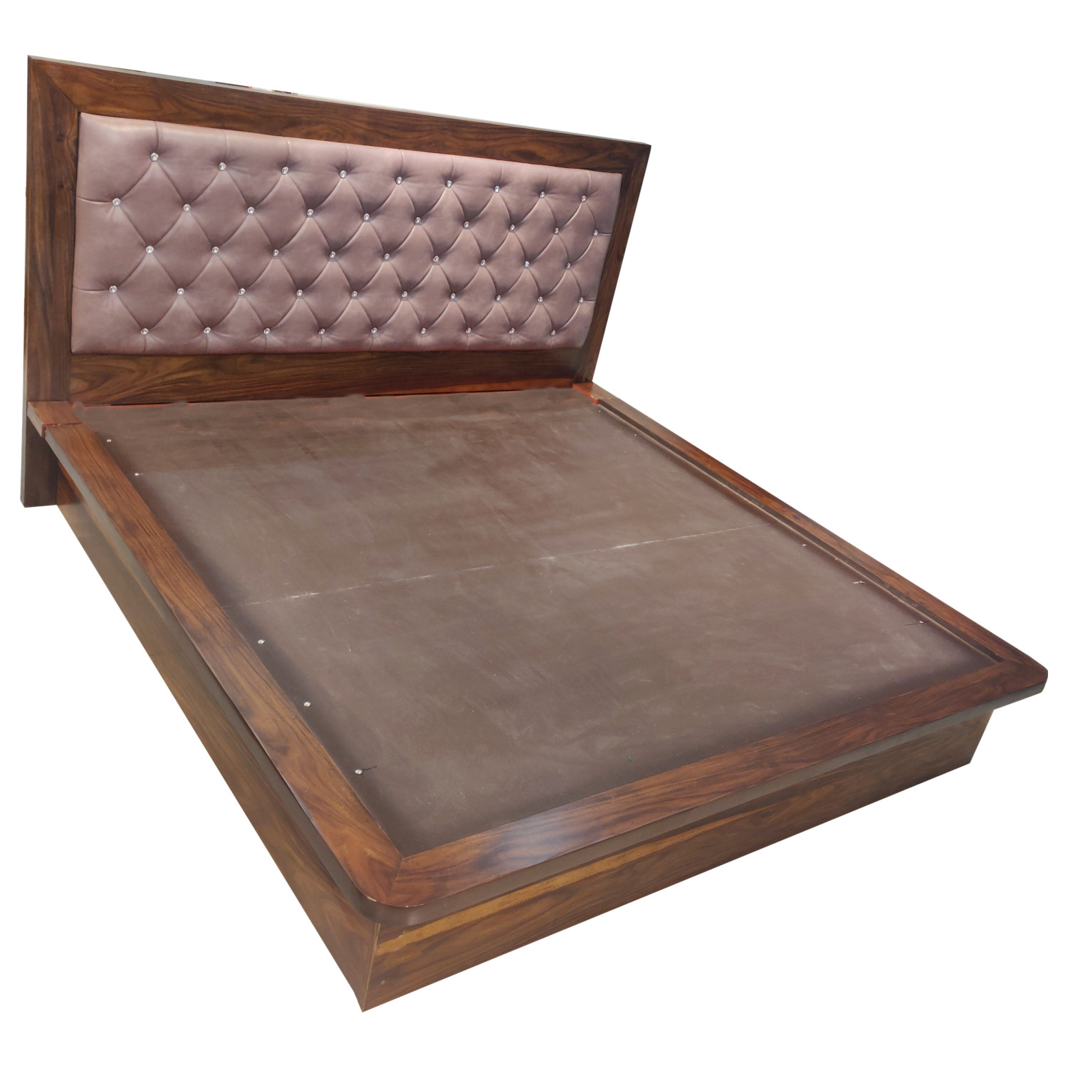 Amaltas Fully Hydrolic Platform Bed in Sheesham Ply