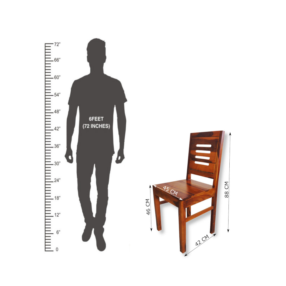 Amaltas Sheesham Wood Set of Two Chairs
