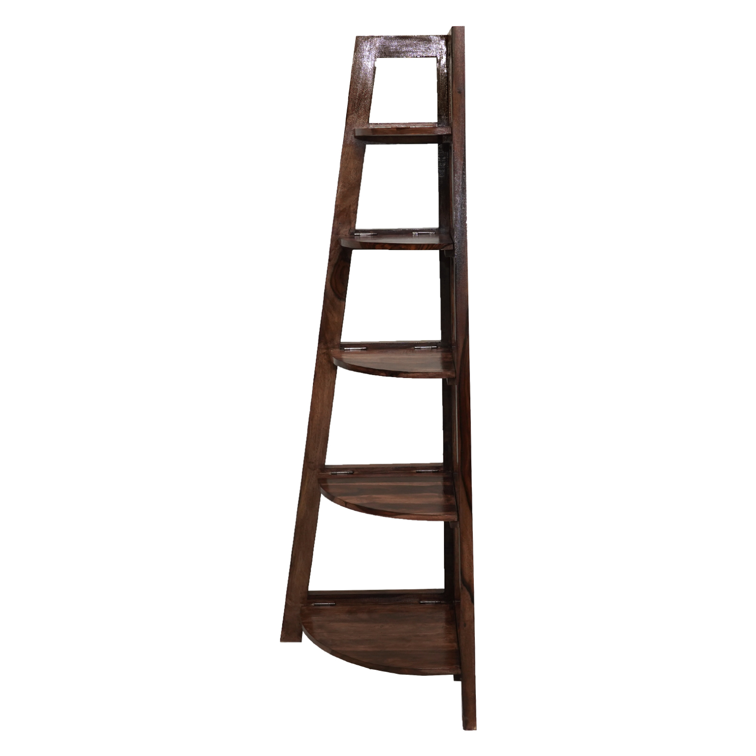 Amaltas Sheesham Wood Corner Stand cum Book Display