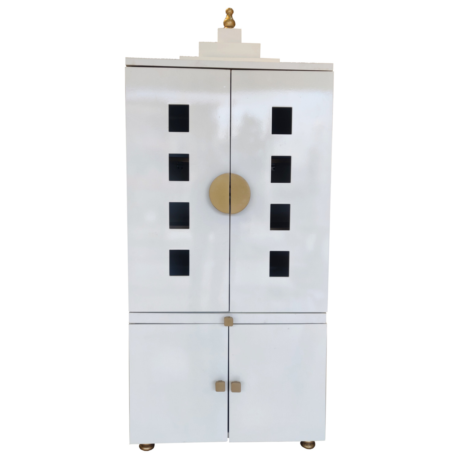 Amaltas White Temple with Doors and Storage
