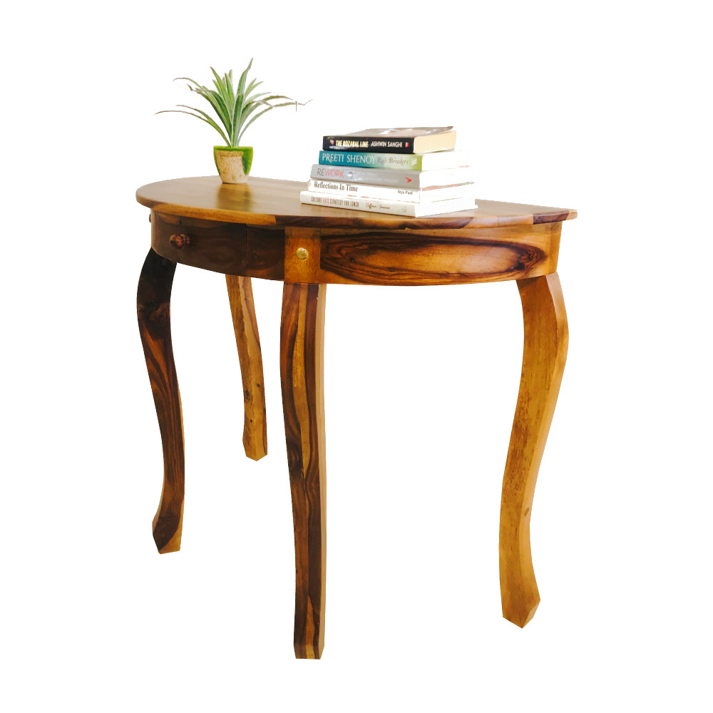 Amaltas Round Console cum Study Table