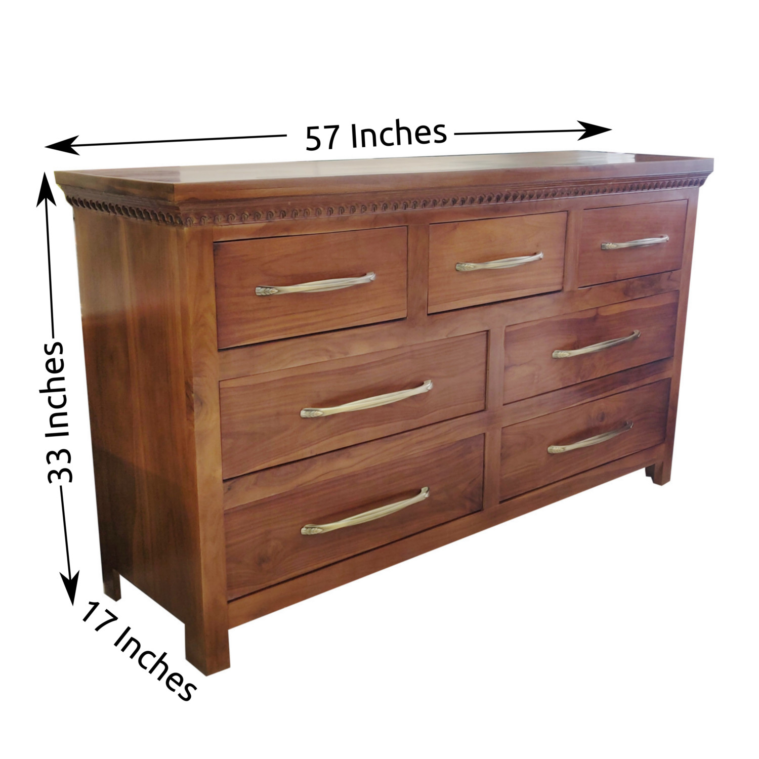 Amaltas Teak Wood Chest of Drawers ~ side board