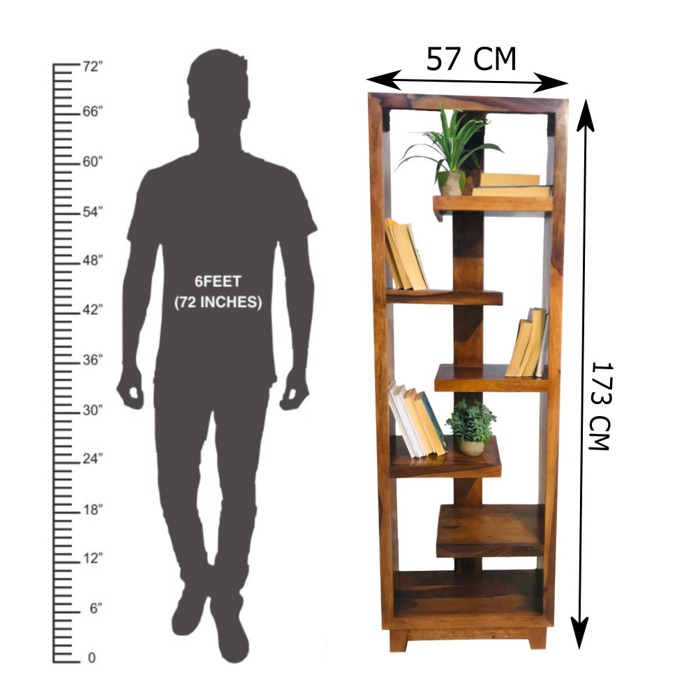Amaltas Big Sized Bookcase cum Showpiece Stand