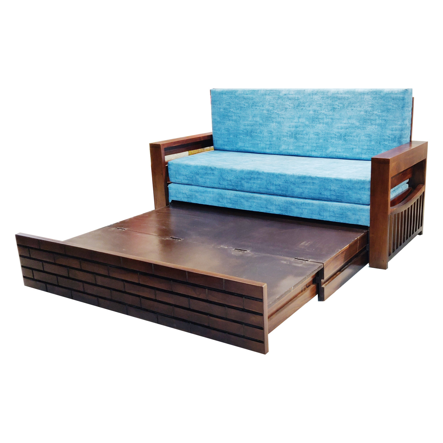Amaltas Sofa Cum Bed in Teak Wood