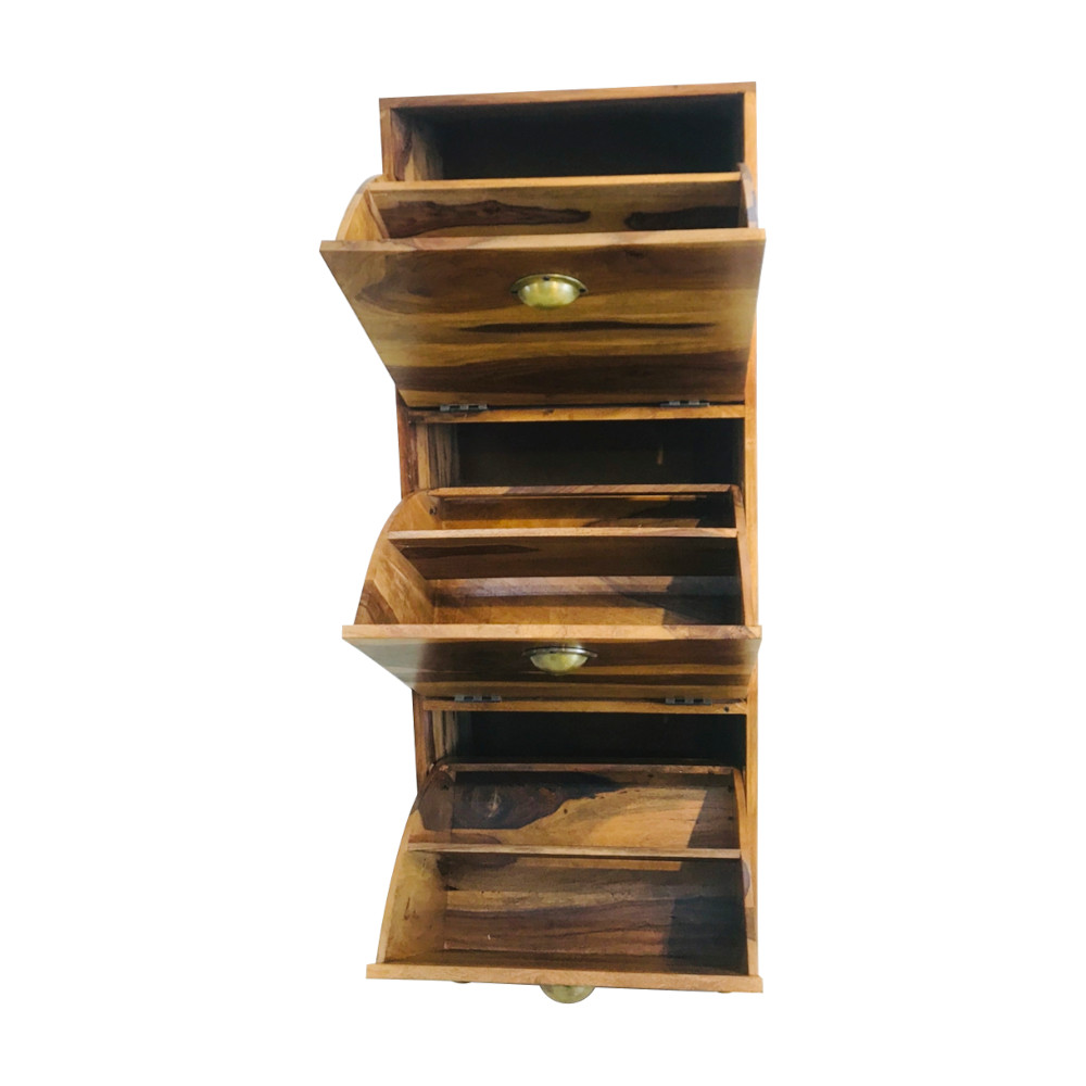 Amaltas Sheesham Wood Shoe Rack