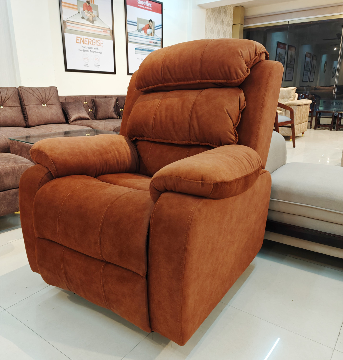 Amaltas Pillow Back Recliner