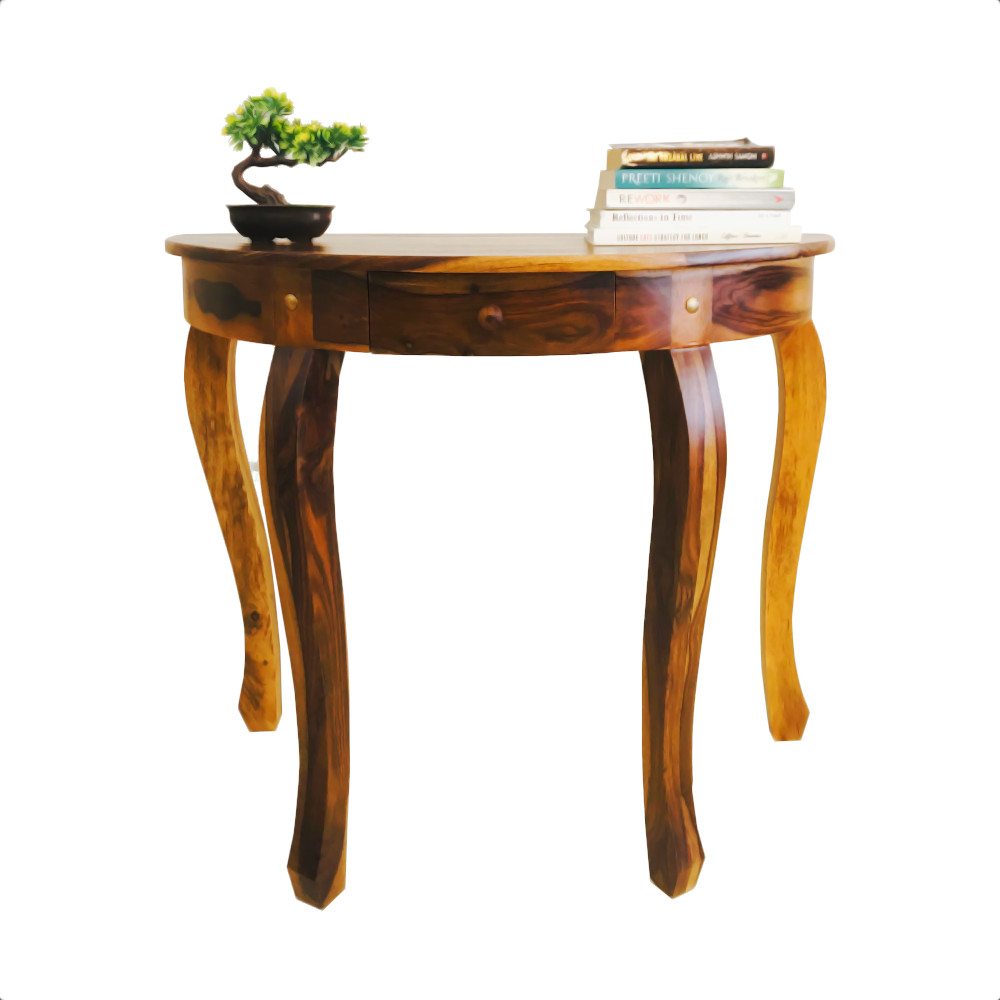 Amaltas Round Console cum Study Table