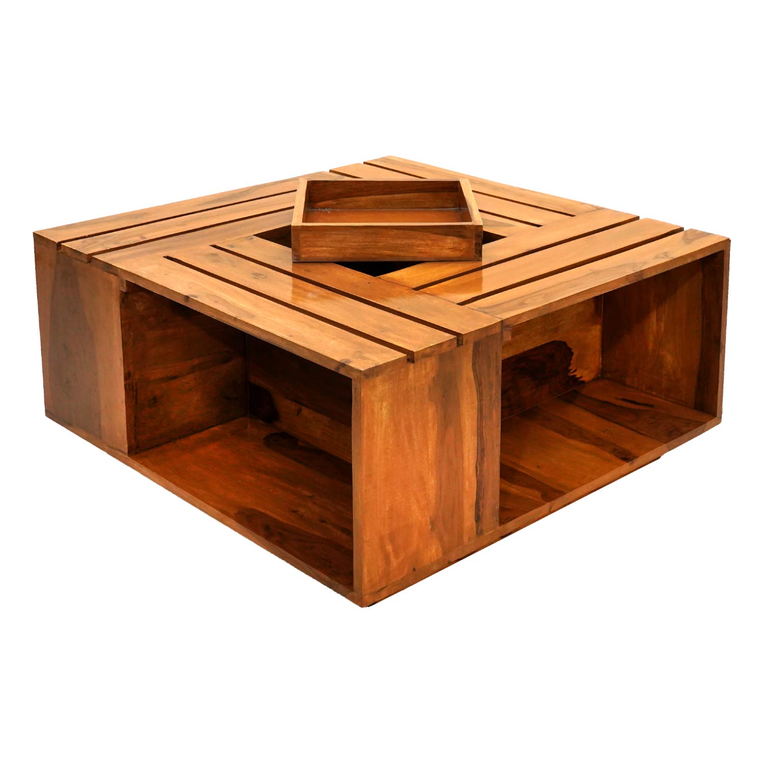 Amaltas® Wooden Coffee Table made of Sheesham Wood