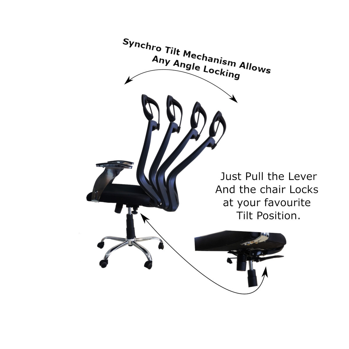 Amaltas Synchro Tilt Ergonomic Chair